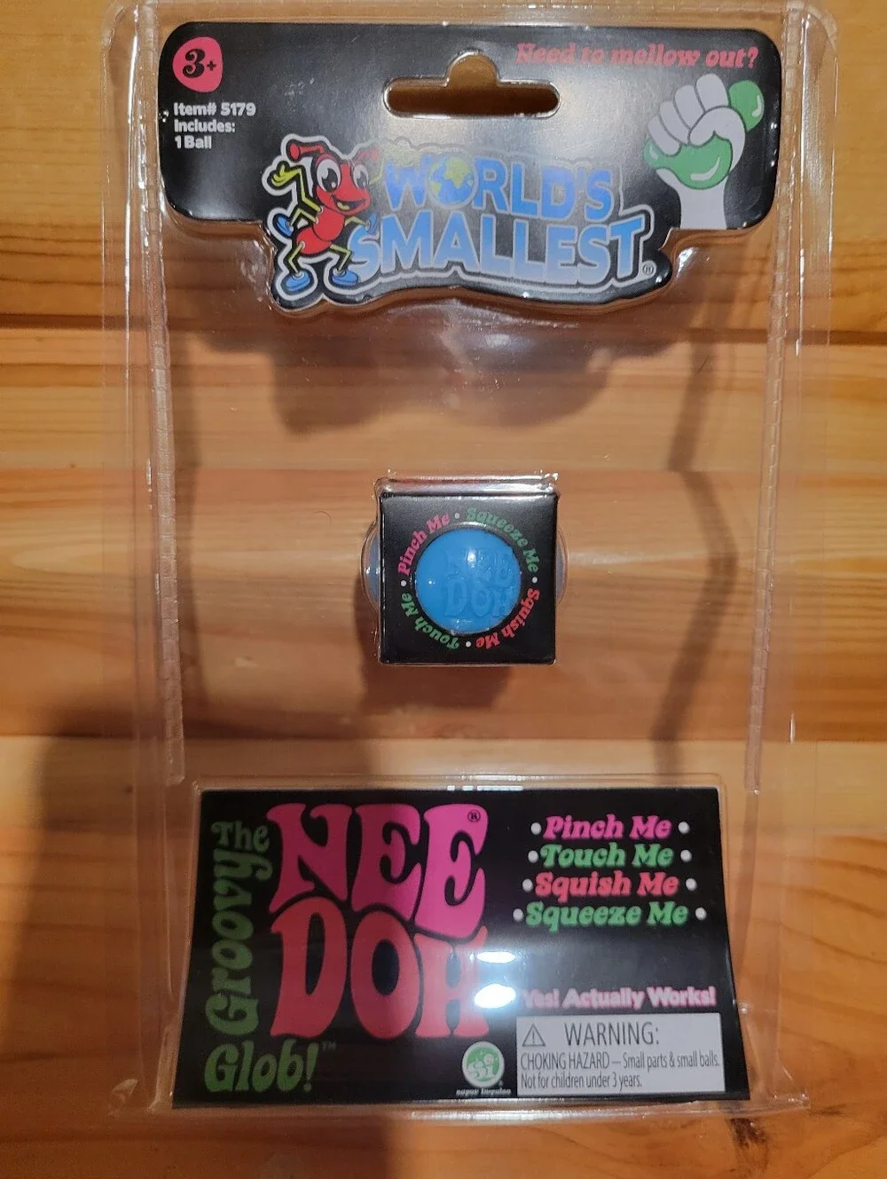 NeeDoh World's Smallest Groovy Glob Stress Ball - Blue